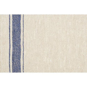 Vintage Blue Stripe Washed Linen Placemat