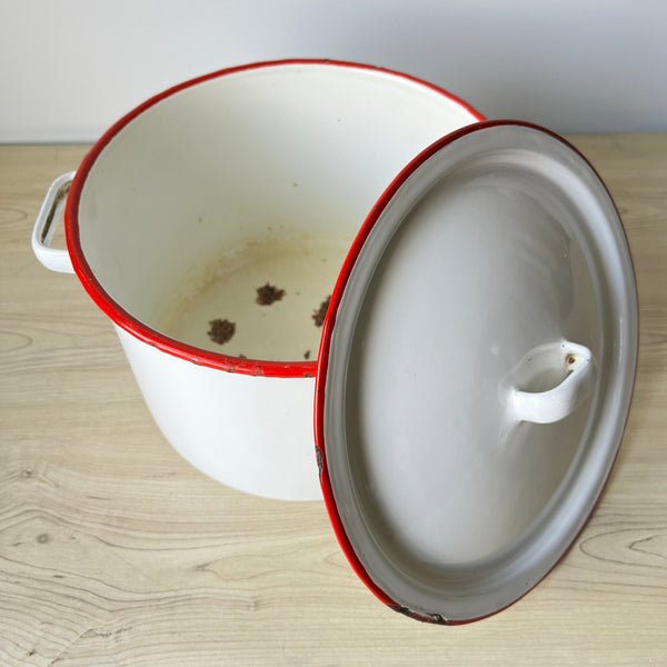 Vintage Enamelware Pot