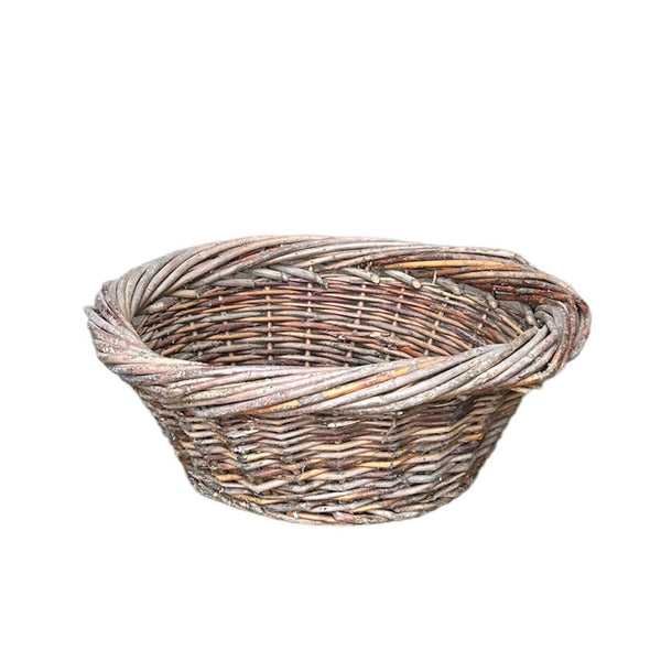 Vintage Round Willow Basket
