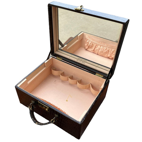 Vintage Snakeskin Look Elizabeth Arden Makeup Chest