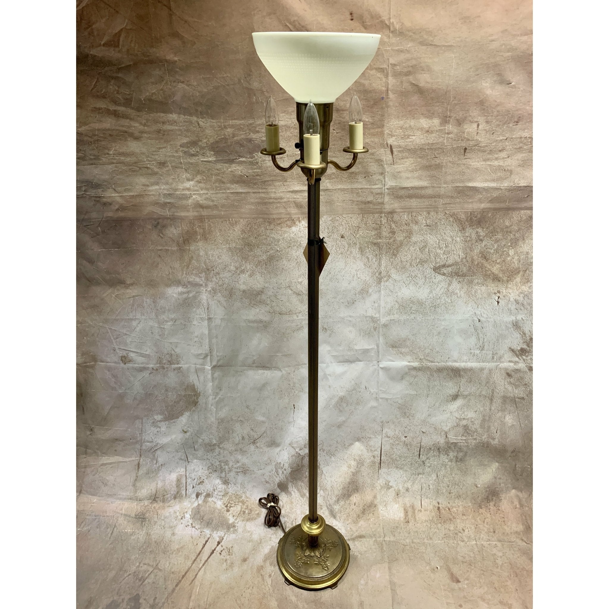 Vintage Torchiere Lamp