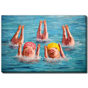 Water Ballet - Printed Canvas
