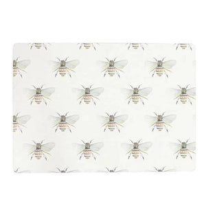 Watercolour Bee Cork Backed Placemats - Set Of 4