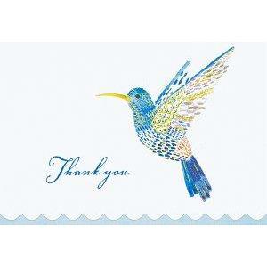 Watercolour Hummingbird - Notecard Set - Thank You