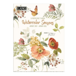 Watercolour Seasons - Monthly Pocket Planner 2024