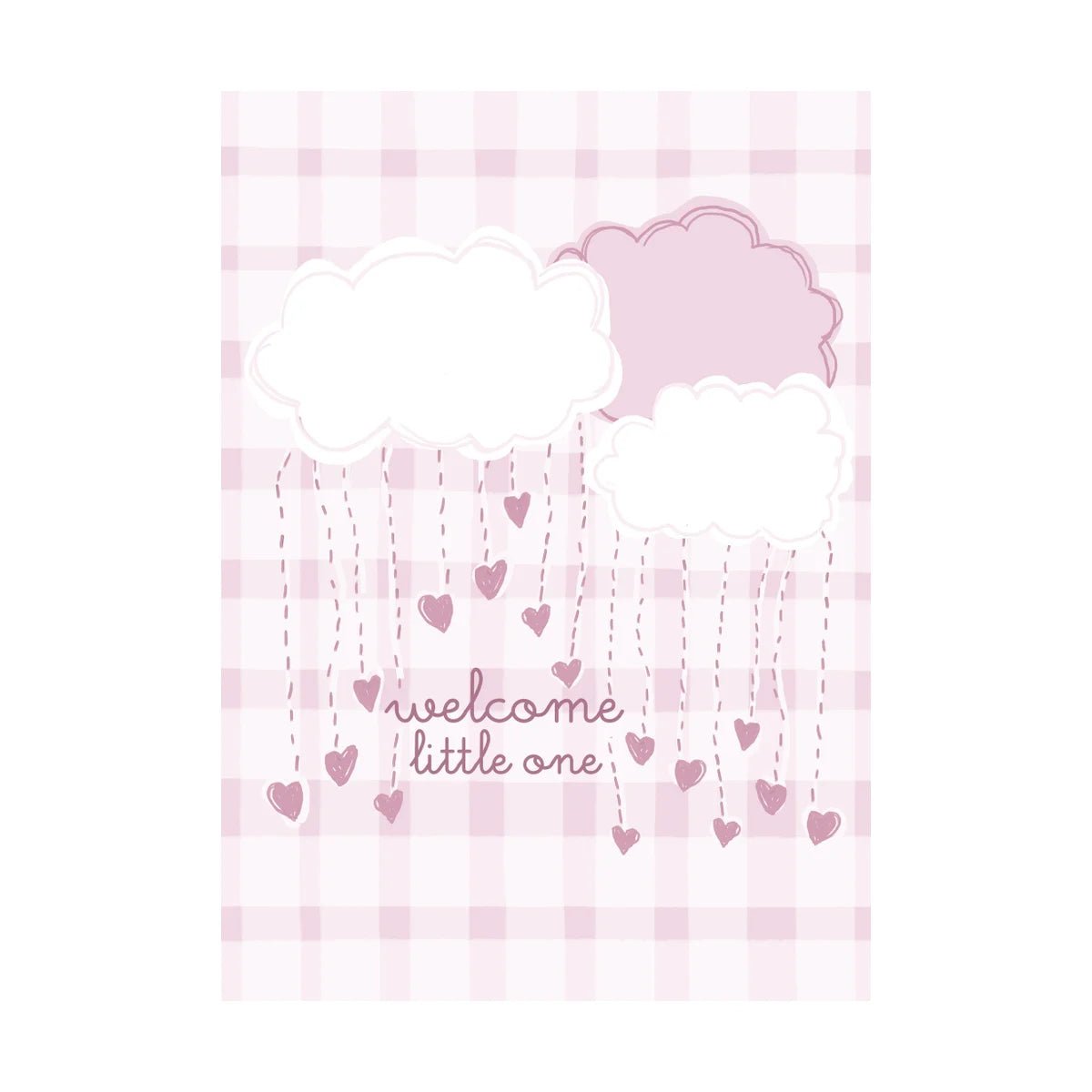 Welcome Little One Pink - Greeting Card - Baby