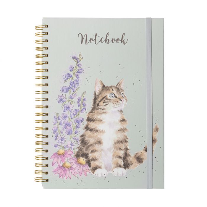 Whiskers & Wildflower Large Notebook