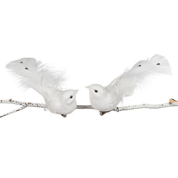 White Bird Clip Ornament