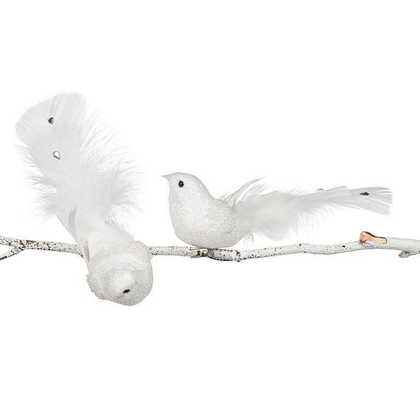 White Bird Clip Ornament