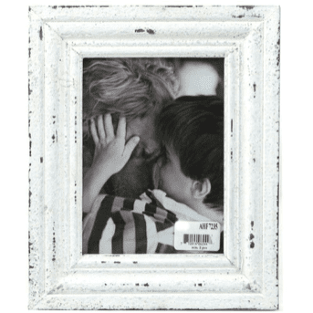 White Distressed Photo Frame