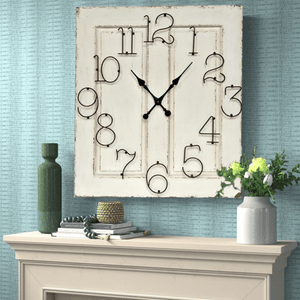 White Wooden Clock