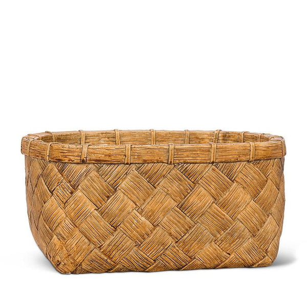 Wide Weave Rectangle Planter