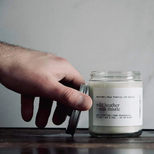 Wild Heather + Milk Thistle - Farmer's Son Co. Soy Candle
