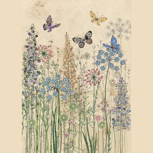 Wildflower Butterflies - Greeting Card - Blank