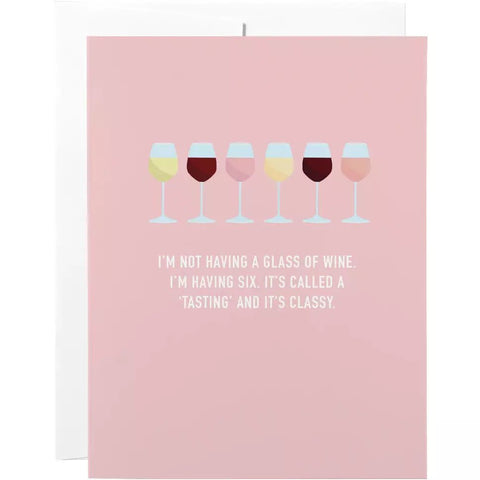 Wine Tasting - Greeting Card - Birthday
