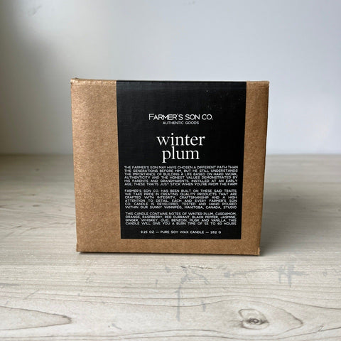 Winter Plum - Farmer's Son Co. Soy Candle