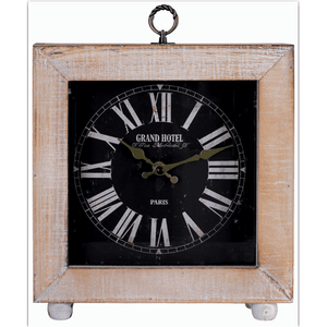 Wood & Metal Table Clock