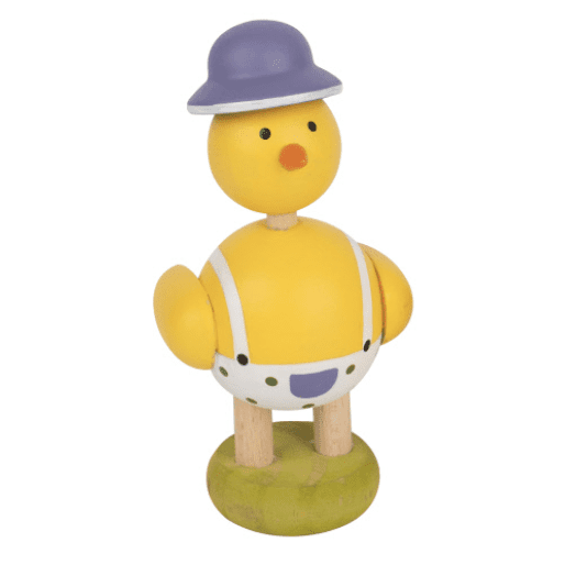 Wooden Chick With Lederhosen