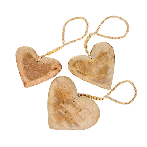 Wooden Heart Ornament