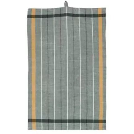 Woven Cotton Tea Towel With Stripes