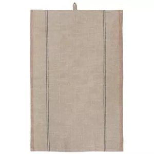 Woven Cotton Tea Towel With Stripes