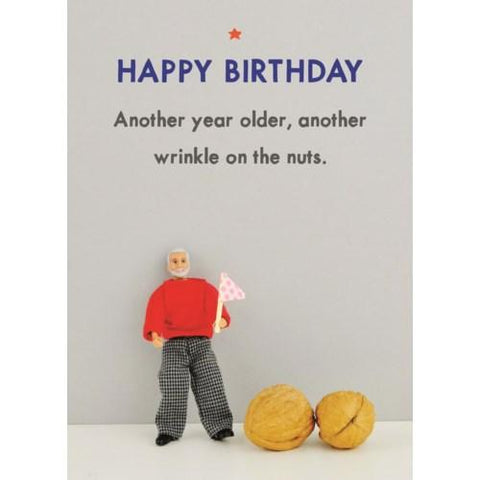 Wrinkle On The Nuts - Greeting Card - Birthday